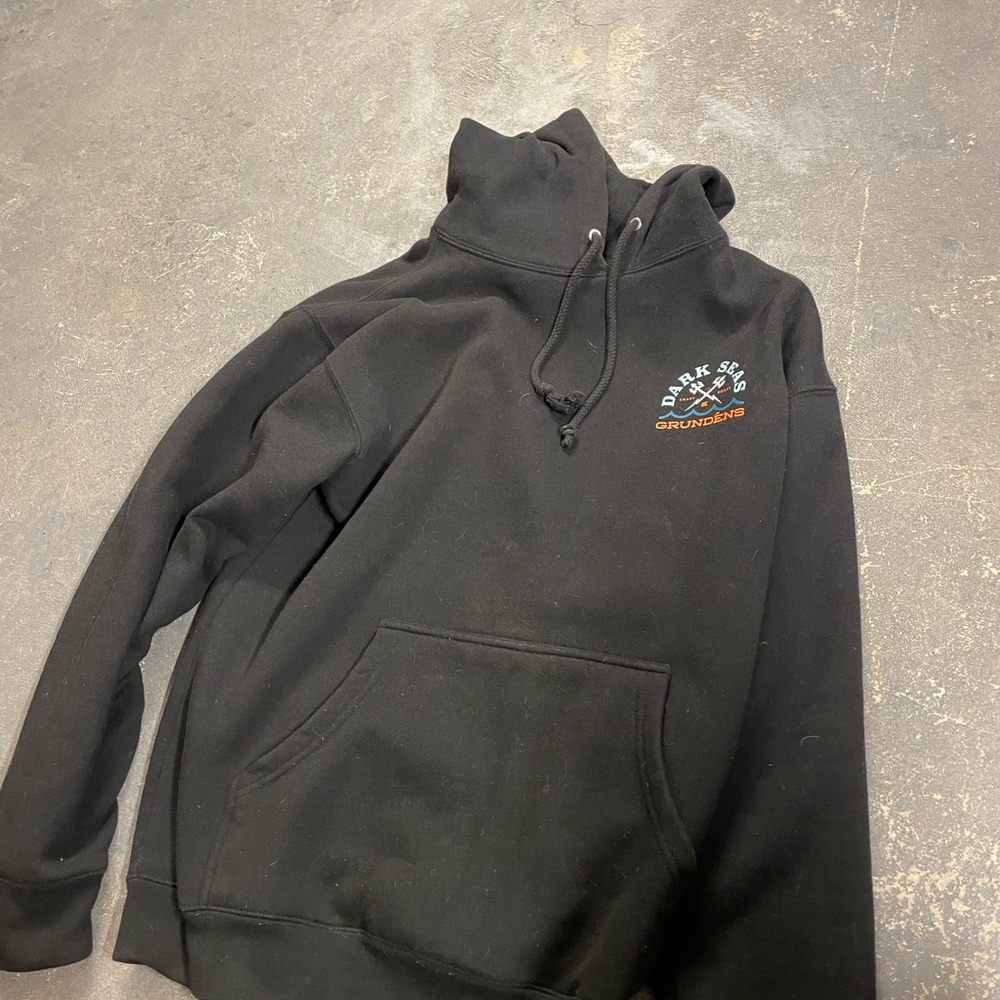 Dark Seas Black Mens Hoody.